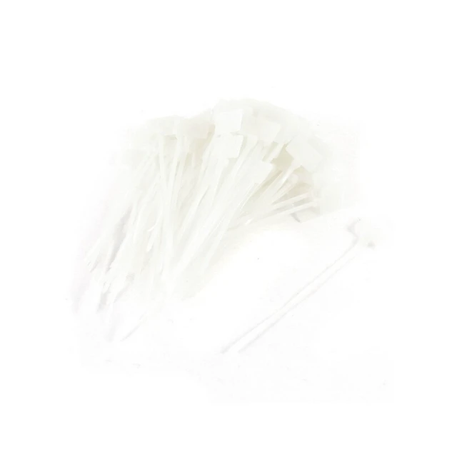 Alt view image 3 of 3 - 1000 Pcs Write on Tags Wire Zip Ties Cable Mark Tags Nylon Power Marking Label (1000pcs)