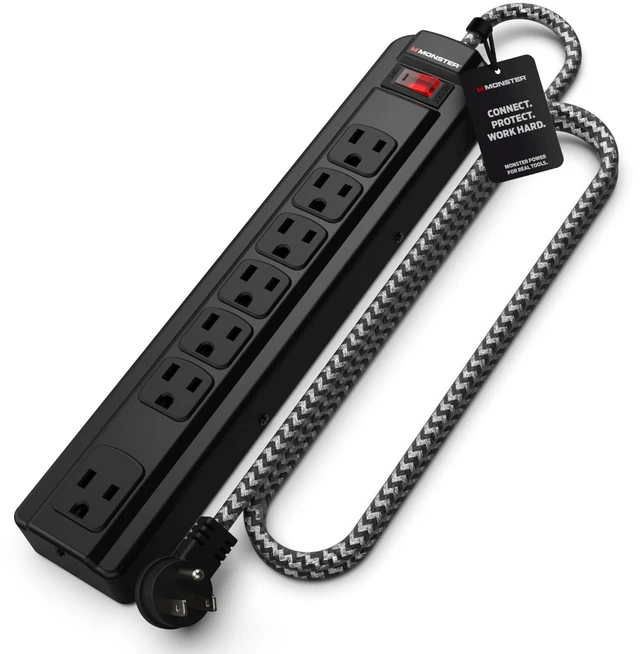 Main image of Pro MI Professional Surge Protector Power Strip with Fireproof MOV Technology for Computers, Amplifiers, Pedal Boards, and Pro Audio Gear