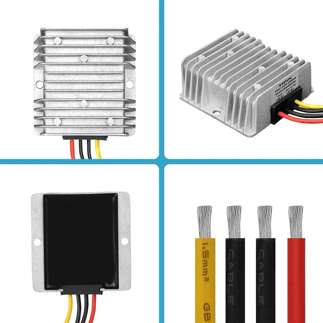 Alt view image 5 of 7 - DC/DC Converter Regulator 24V Step Down to 12V 20A 240W Low Voltage Reducer Buck Transformer Waterproof Golf cart Club car