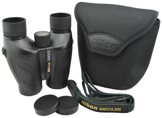 Alt view image 4 of 7 - Travelite 10x25 Binoculars (7278) Travel Binoculars Bundle, Black, with Lens Pen, Carry Case, and Lens Cloth - High Powered Compact for Adults - Bird Watching, Hunting, Hiking