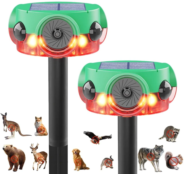 Main image of Outdoor Motion Sensor Alarm Barking Dog Alarm 360°Detection Supports Voice Recording, Adjustable Volume, 120dB Motion Activated Alarm for Home, Garden, Yard, Farm 2 Pack