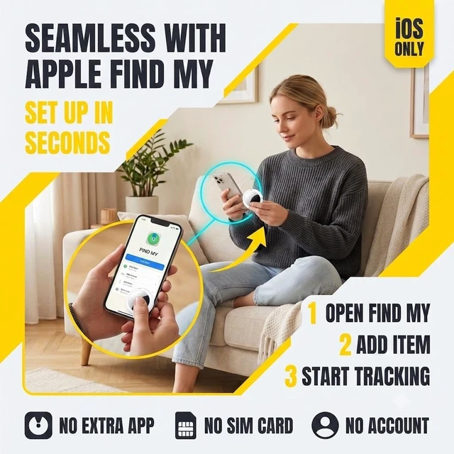 Alt view image 2 of 7 - 4 Pack Bluetooth Tracker Tags for Apple Find My MFi Certified Key Finder No Subscription Required Replaceable Battery Loud Alarm Water-Resistant Air Tracker Tags for Keys Wallets Luggage and Pets