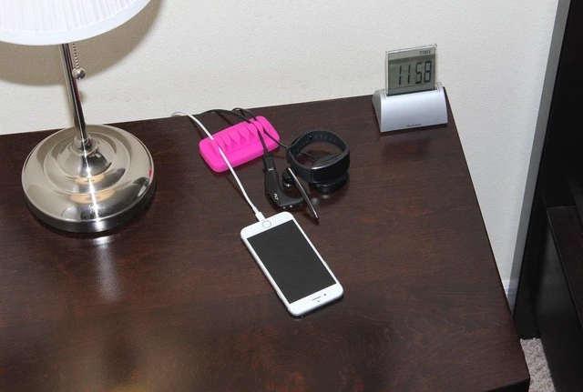 Alt view image 3 of 7 - Heaviest Cable Organizer on the Market! Compact and Weighted Desktop Cord Holder for Desk and Nightstand, Eco-Friendly Silicone, No Bad Smell, Bundled with 4 Reusable Cable Ties! (Fuscia Pink)