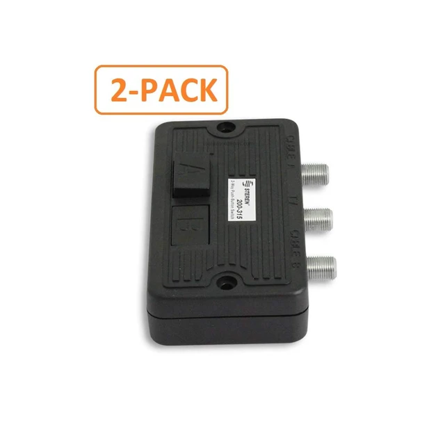 Alt view image 6 of 7 - Coax Splitter 2 Way - Network Switch - Manual Transfer Switch - Ab Cuts - Hdmi to Coaxial Cable Adapter for Tv - Cable Splitter 2 Way - Rg6 Ab Switch (2-Pack)