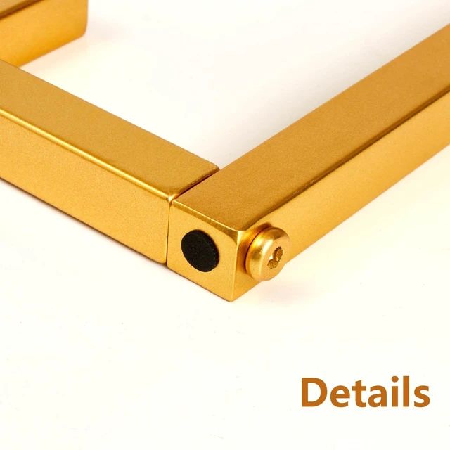 Alt view image 4 of 7 - Metal Vinyl Record Album Display Holder Stand 8-15 LPs,Golden 8-15 LPs,Metal Vinyl Record Stand