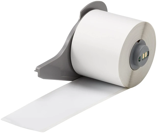 Main image of All Weather Permanent Adhesive Vinyl Label Tape for M710 and BMP71 Printers - 2" x 50', White. M7C-2000-595-WT