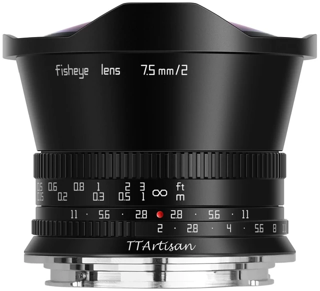 Main image of APS-C 7.5mm F2.0 Fisheye E-Mount, Ultra-Wide Prime Manual Lens for Sony A5000 A6000 A6400 A6500 NEX-5 NEX-7 ZV-E10 II (E-Mount) (No ND Filters)