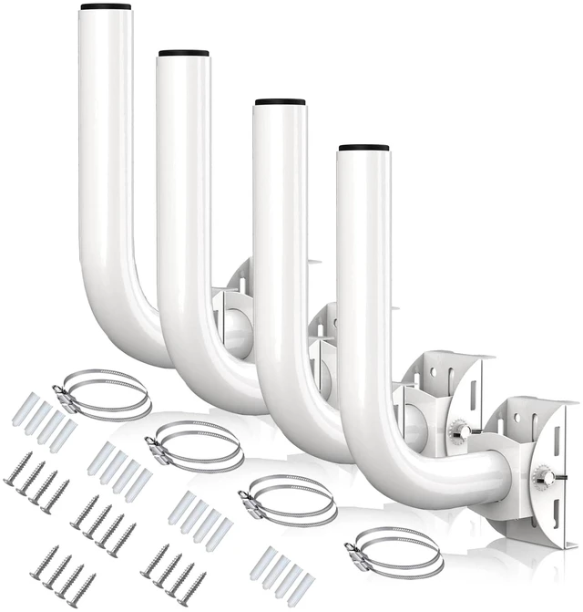 Main image of Universal Wireless Bridge Bracket Mount, 4-Pack Pole and Wall-Mounted for Outdoor Point to Point WiFi Access Point CPE Client Bridge (4 Pack)