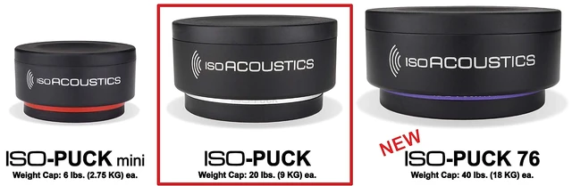Alt view image 4 of 7 - Iso-Puck Series Acoustic Isolators (Iso-Puck, 20 lbs max/Unit, 2-Pack)