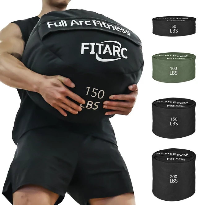 Main image of Sandbag Workout Bag,Sand Bags for Weight Training,Sandbags for Fitness,Sandbags for Weight Training,Round Sandbag,Cross-Training & Exercise, Sand Not Included