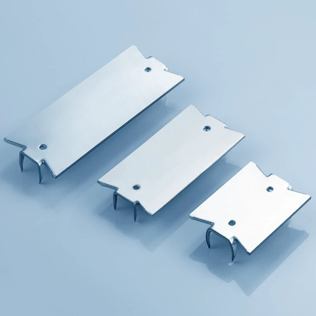 Alt view image 3 of 5 - (190 pcs) Zinc 1.5X2 Inch 16-Gauge Anti-Nail Protection Plate Shield, Nail Plate for Wood Studs, Steel Cable Wire Protector Plate with Sharp Pointed Prongs for Protection Plumbing and Wiring
