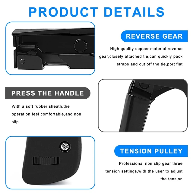 Alt view image 3 of 7 - 600B Cable Tie Gun, Flush Cut Tool, for Cable Management, Cable Ties