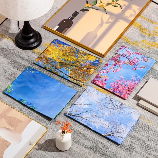 Alt view image 4 of 6 - 12 Pcs Classroom Fluorescent Light Covers Bulk, Seasons Forest