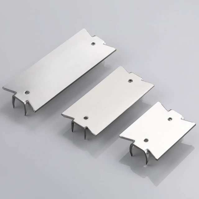 Alt view image 3 of 5 - (190 pcs) Stainless Steel 304 1.5X3 Inch 16-Gauge Anti-Nail Protection Plate Shield Stainless Steel, Nail Plate for Wood Studs, Steel Cable Wire Protector Plate with Sharp Pointed Prongs