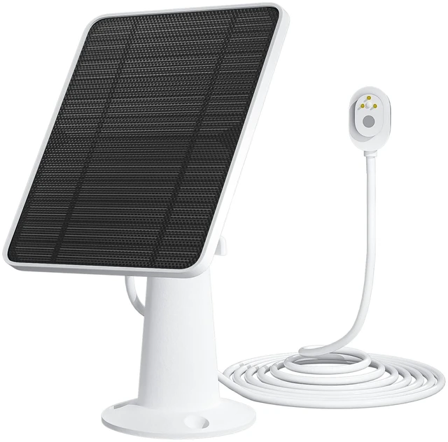 Main image of Solar Panel Charger Compatible with Arlo Pro 5S/Pro 4/Pro 3/Pro 3 Floodlight/Ultra/Ultra 2 Camera, 6V 4.5W Solar Panels Charging IP65 Weatherproof w/ 9.8ft Charging Cable Adjustable Wall Mount, 1 Pack