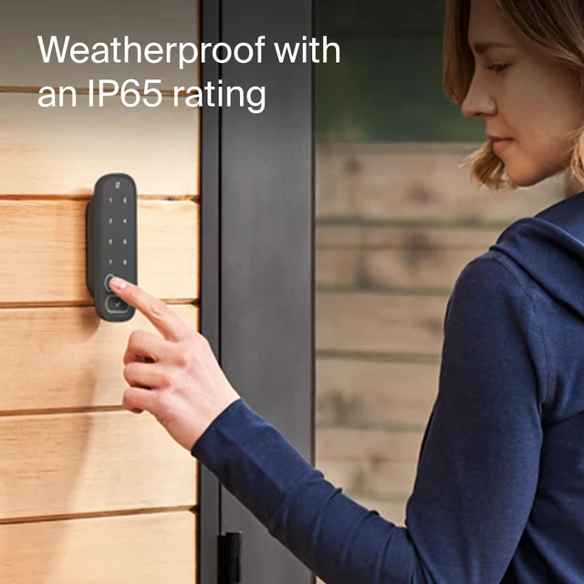Alt view image 6 of 7 - Smart Keypad - Keyless Access for Any Smart Lock (Matte Black) Works with Lock Pro, Lock or Bolt, Weatherproof with LED Backlight, Bluetooth-Enabled Lock Accessory for Keyless Entry