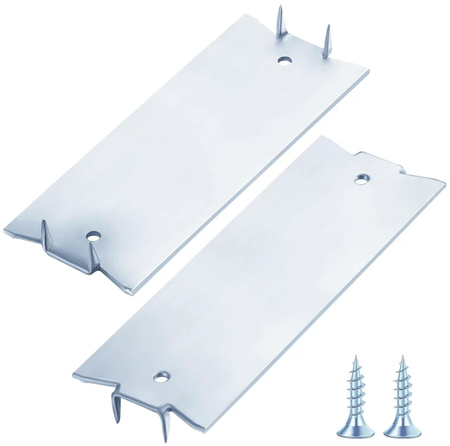 Main image of (30 pcs) Zinc 1.5X4 Inch 16-Gauge Anti-Nail Protection Plate Shield, Nail Plate for Wood Studs, Steel Cable Wire Protector Plate with Sharp Pointed Prongs for Protection Plumbing and Wiring