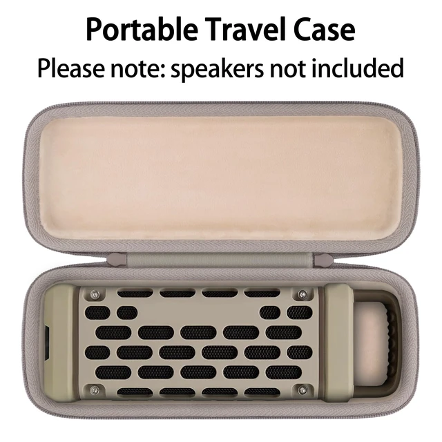 Alt view image 3 of 7 - for Turtlebox Ranger Speaker Hard Carrying Travel Case, Sand Precision-Molded Interior, Padded Scratch-Resistant Lining, Organized Storage Compartment, Shock Protection