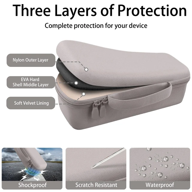 Alt view image 6 of 7 - for Turtlebox Ranger Speaker Hard Carrying Travel Case, Sand Precision-Molded Interior, Padded Scratch-Resistant Lining, Organized Storage Compartment, Shock Protection