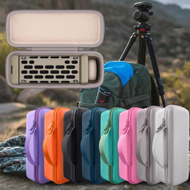 Alt view image 7 of 7 - for Turtlebox Ranger Speaker Hard Carrying Travel Case, Sand Precision-Molded Interior, Padded Scratch-Resistant Lining, Organized Storage Compartment, Shock Protection