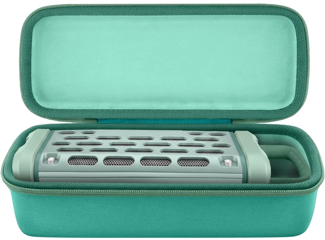 Alt view image 4 of 7 - for Turtlebox Ranger Speaker Hard Carrying Travel Case, Mint Green Precision-Molded Interior, Padded Scratch-Resistant Lining, Organized Storage Compartment, Shock Protection