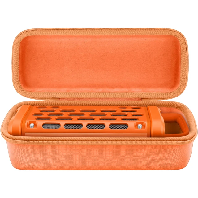 Alt view image 4 of 7 - for Turtlebox Ranger Speaker Hard Carrying Travel Case, Orange Precision-Molded Interior, Padded Scratch-Resistant Lining, Organized Storage Compartment, Shock Protection
