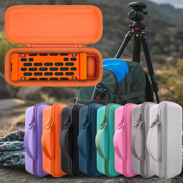 Alt view image 7 of 7 - for Turtlebox Ranger Speaker Hard Carrying Travel Case, Orange Precision-Molded Interior, Padded Scratch-Resistant Lining, Organized Storage Compartment, Shock Protection