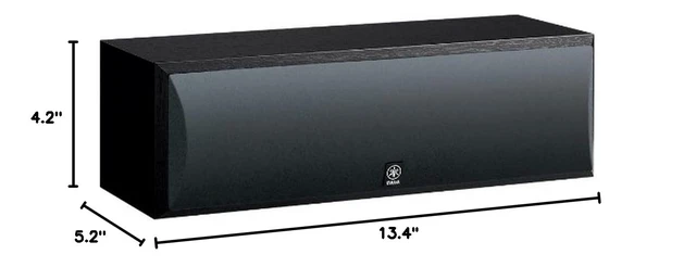 Alt view image 2 of 2 - Audio NS-C210BL Center Channel Speaker - Each (Black)