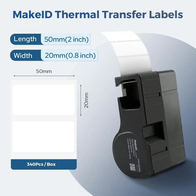 Alt view image 5 of 7 - D50 PET Label Cartridge, All-Weather, Equipment & Asset Labeling Component Labels, Safety Identification, Asset Tracking, Indoor & Outdoor Use