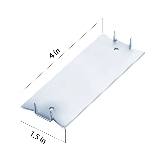 Alt view image 2 of 5 - (30 pcs) Zinc 1.5X4 Inch 16-Gauge Anti-Nail Protection Plate Shield, Nail Plate for Wood Studs, Steel Cable Wire Protector Plate with Sharp Pointed Prongs for Protection Plumbing and Wiring