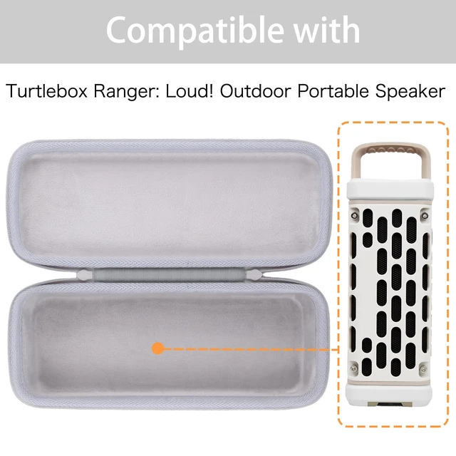 Alt view image 2 of 7 - for Turtlebox Ranger Speaker Hard Carrying Travel Case, White Precision-Molded Interior, Padded Scratch-Resistant Lining, Organized Storage Compartment, Shock Protection