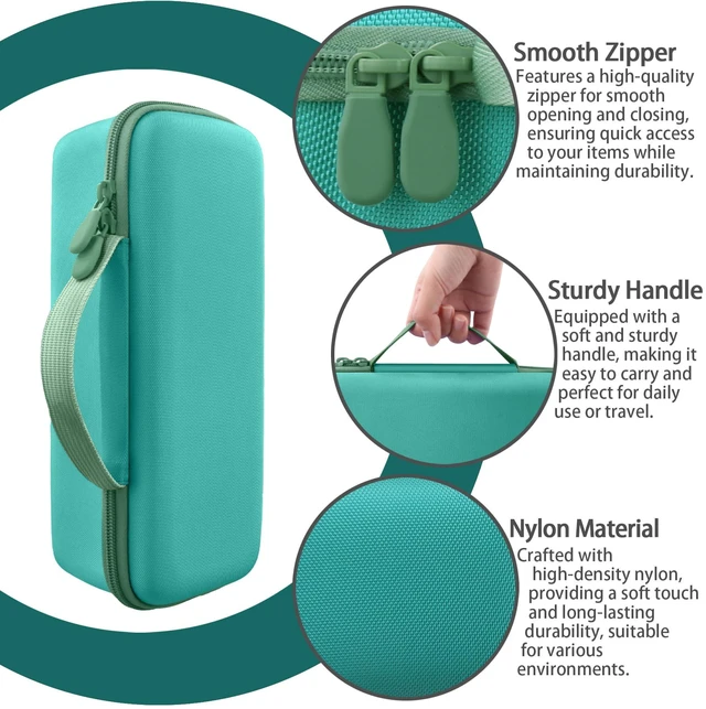 Alt view image 5 of 7 - for Turtlebox Ranger Speaker Hard Carrying Travel Case, Mint Green Precision-Molded Interior, Padded Scratch-Resistant Lining, Organized Storage Compartment, Shock Protection