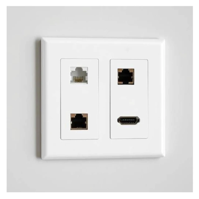 Alt view image 3 of 3 - 10 Pack 2-Gang Wall Plate Cover, Dual Gang Rectangular Frame for Switches, Outlets or Low Voltage Inserts, White
