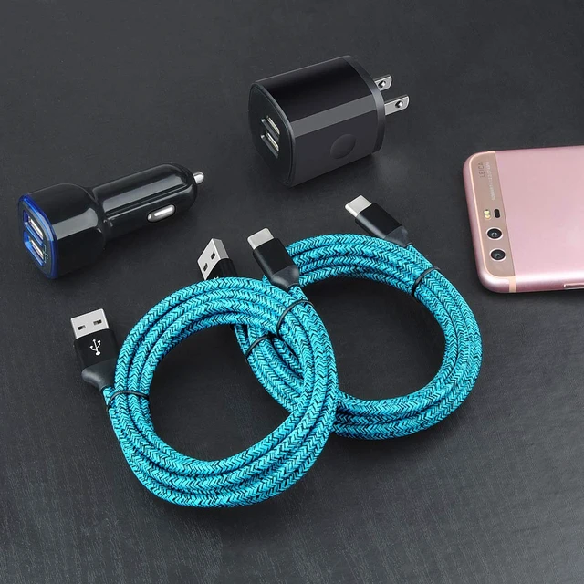 Alt view image 7 of 7 - Samsung S25 Android Dual USB Car Charger, Wall Plug with Type C Charge Cable Fast Charging Cord for Samsung Galaxy A36/A56/A16 5G/S25 Ultra/S25 Plus/S24FE/S24 Ultra/S23FE/A50/A20/A15/A17/A55, 2 Pack