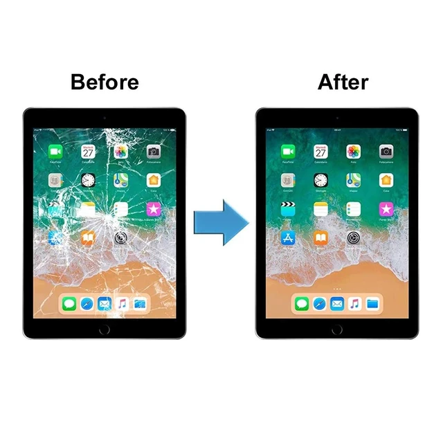 Alt view image 4 of 5 - for iPad 9 (9th Gen 2021) A2602 A2603 A2604 A2605 Screen Replacement Glass Touch Digitizer Repair Kit with Home Button & Tools - Only for iPad 9 9th Generation