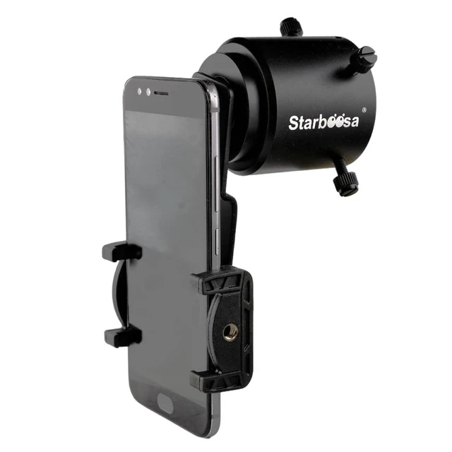 Alt view image 4 of 7 - Phone Scope Adapter for 29-53mm Eyepieces, Aluminum Mount Universal phone digiscoping; aluminum body; quick alignment