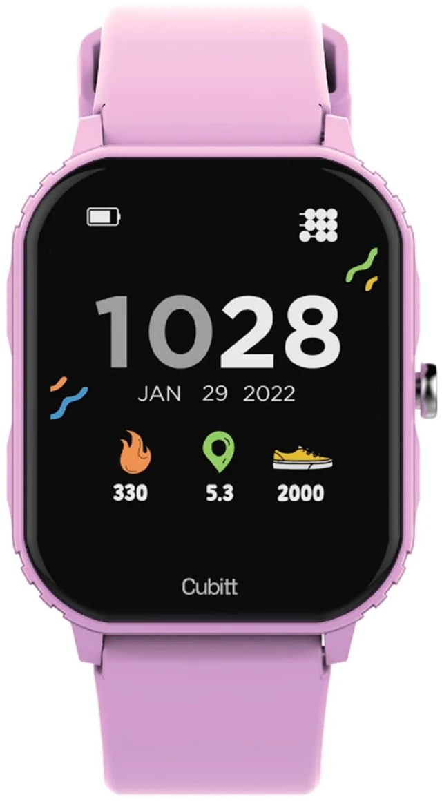 Main image of Teens Smartwatch, 1.85 Touchscreen Fitness Tracker Dusty Lilac For Ages 1114, 6 Sport Modes, HR & Sleep Monitor, Built-in Games, Parental Lock, IP68 Water Resistance, 7-Day Battery