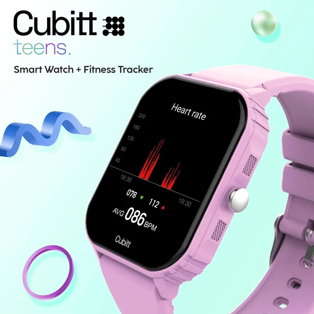 Alt view image 3 of 7 - Teens Smartwatch, 1.85 Touchscreen Fitness Tracker Dusty Lilac For Ages 1114, 6 Sport Modes, HR & Sleep Monitor, Built-in Games, Parental Lock, IP68 Water Resistance, 7-Day Battery