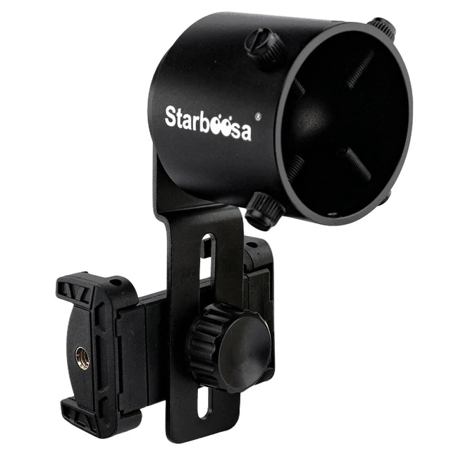Alt view image 2 of 7 - Phone Scope Adapter for 29-53mm Eyepieces, Aluminum Mount Universal phone digiscoping; aluminum body; quick alignment