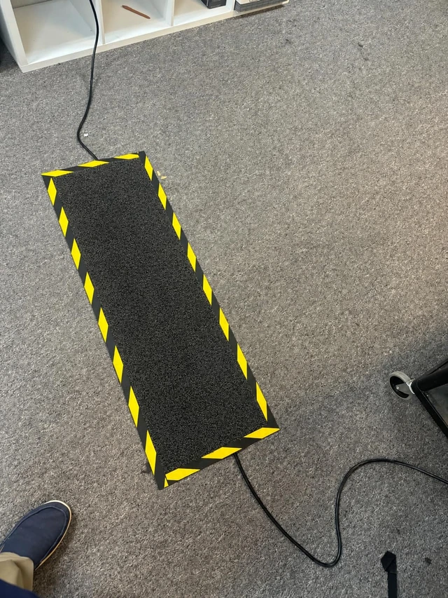 Alt view image 5 of 6 - Morland Protect - 47¼in x 15in - Carpet and Rubber Cord Cover Mat - Overfloor Protector for Cables Cords or Wires - Protect from Trips and Falls, Quick, Easy, Simple, Repositionable