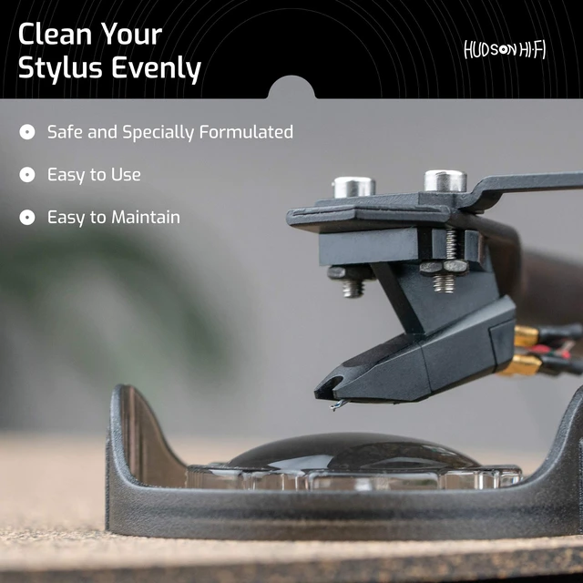 Alt view image 3 of 6 - Stylus Cleaner Gel Restores Sound Quality Anti-Static, Zero-Dust Record Player Needle Cleaner Reusable Gel Bubble Safe for All Turntable Record Players