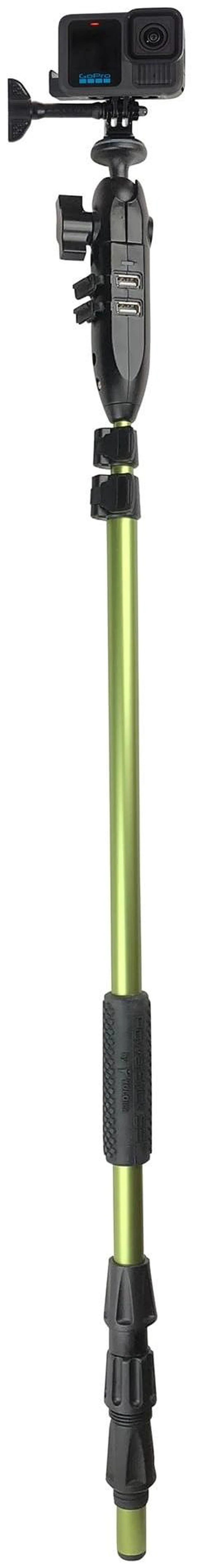Main image of Veteran Owned - PowerStick 53" Stick Only - Boat Mount Give Constant Power for GoPro, DJI, Insta360, Mevo & All Action Cameras - Hands-Free Recording While Fishing or Boating