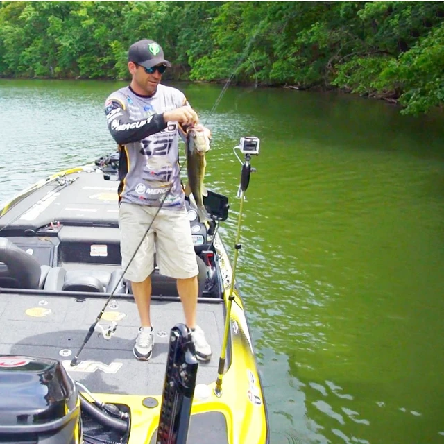 Alt view image 2 of 7 - Veteran Owned - PowerStick 53" Stick Only - Boat Mount Give Constant Power for GoPro, DJI, Insta360, Mevo & All Action Cameras - Hands-Free Recording While Fishing or Boating