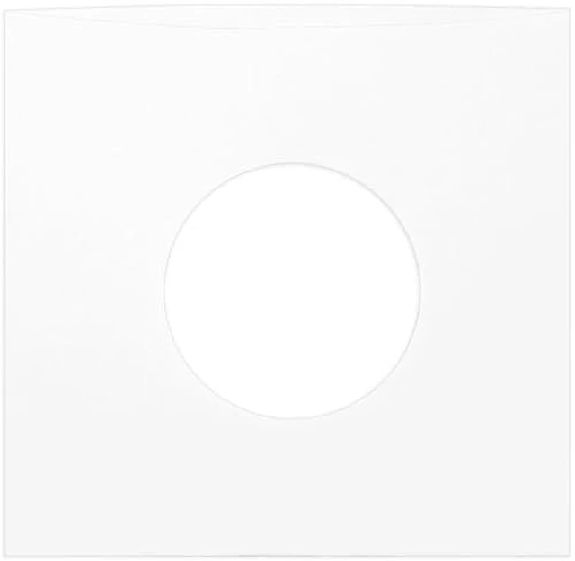 Alt view image 5 of 7 - (100) Archival Quality Acid-Free Heavyweight Paper Inner Sleeves for 7" Vinyl Records #07IW