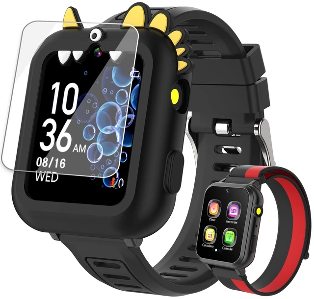 Main image of Smart Watch for Kids with 39 Games,Camera,Video,Music Player,Recorder,Alarm,Pedometer,Flashlight,Stopwatch,HD Touch Screen,Birthday Gift Toy for Boys Ages 3-12(Black)