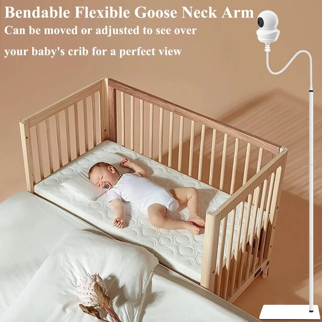Alt view image 4 of 7 - Baby Monitor Floor Stand Holder Compatible with Babysense Cameras for HD S2 /PRO/ Max View /Prisma Baby Cameras Mount Adjustable Flexible Clip Clamp Baby Camera Mount Holder Shelf -68.7 inch