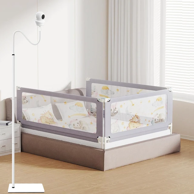 Alt view image 7 of 7 - Baby Monitor Floor Stand Holder Compatible with Babysense Cameras for HD S2 /PRO/ Max View /Prisma Baby Cameras Mount Adjustable Flexible Clip Clamp Baby Camera Mount Holder Shelf -68.7 inch