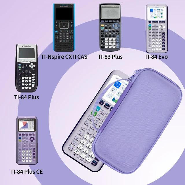 Alt view image 3 of 7 - Case for Texas TI-84 Plus CE/TI-84 EVO Graphing Calculator Fits for TI-84 Plus CE/TI-84 EVO/TI-84 Plus/84Evo/TI-Nspire CX II CAS/TI-Nspire CX II/TI-83 Plus Calculator