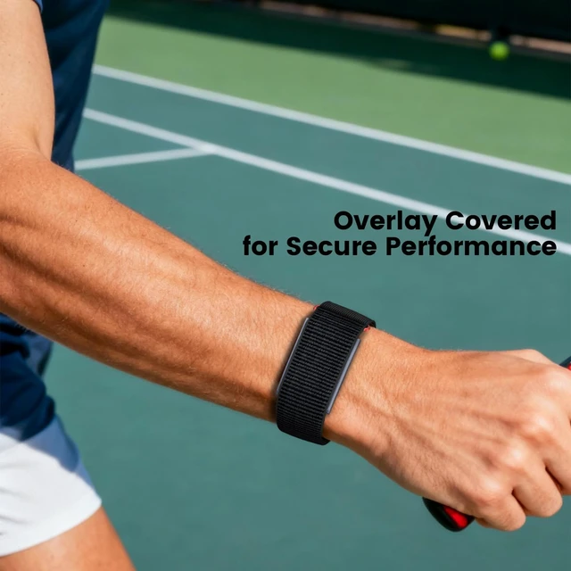 Alt view image 3 of 7 - Nylon Loop Compatible with Amazfit Helio Strap Band, Overlay Covered Design Soft breathable nylon with an adjustable hook-and-loop closure for workouts, sleep, and everyday wear