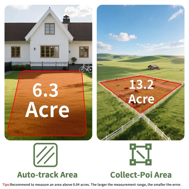 Alt view image 2 of 7 - ZL190PLUS Land Surveying Equipment, Handheld GPS for Surveying with 3.2 Inch Color Screen, Multi-GNSS Support, 7 Measuring Models for Measuring Land Area, Length,Slope and Save Coordinates Points